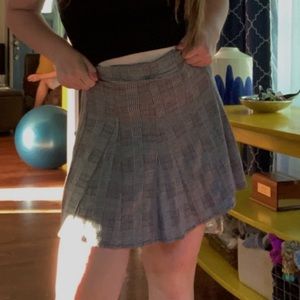 American Eagle Plaid Midi Skirt